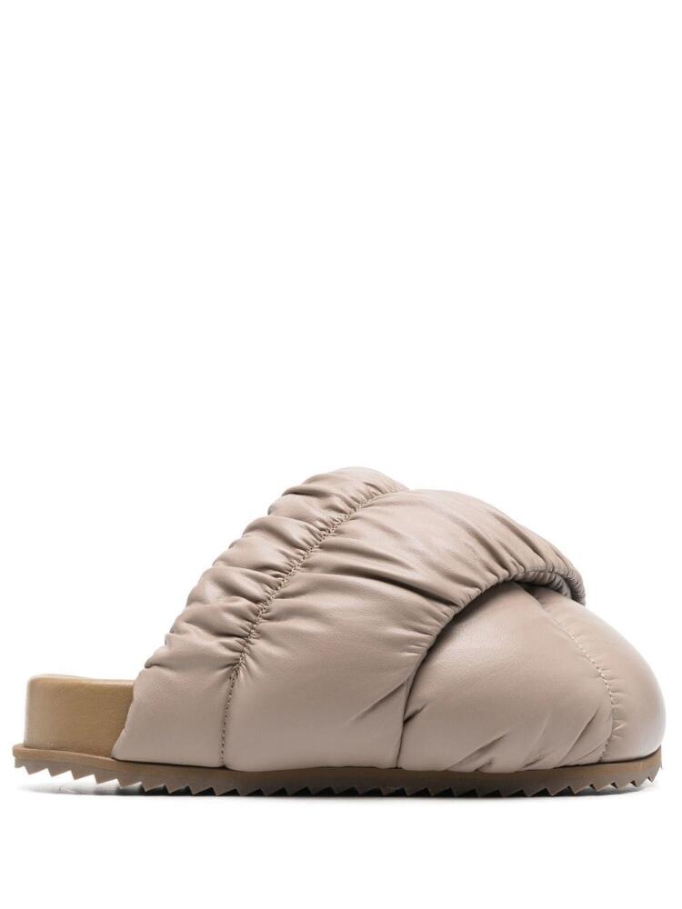 YUME YUME Tent padded oversized mules - Neutrals Cover