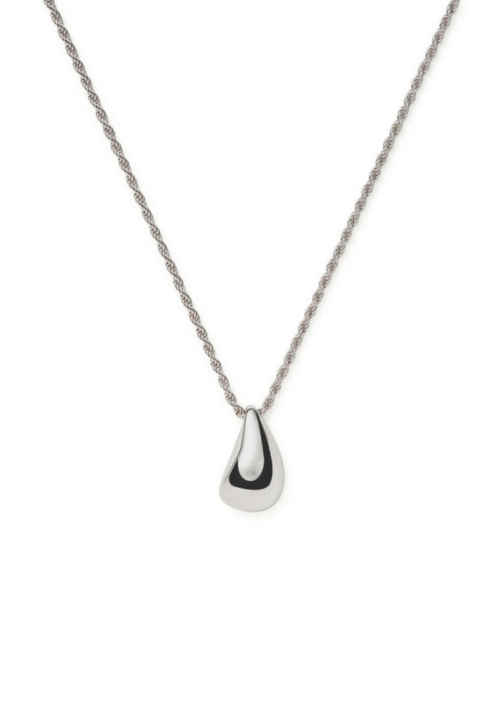 Missoma Savi Droplet Rhodium-plated Necklace - Silver Cover