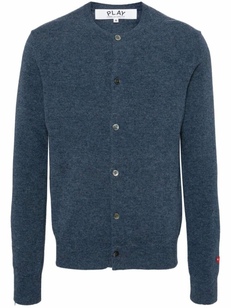 Comme Des Garçons Play wool cardigan - Blue Cover