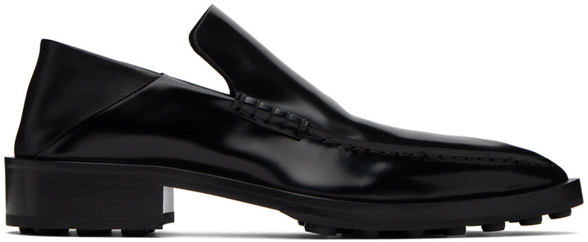 Jil Sander Black Leather Loafers Cover