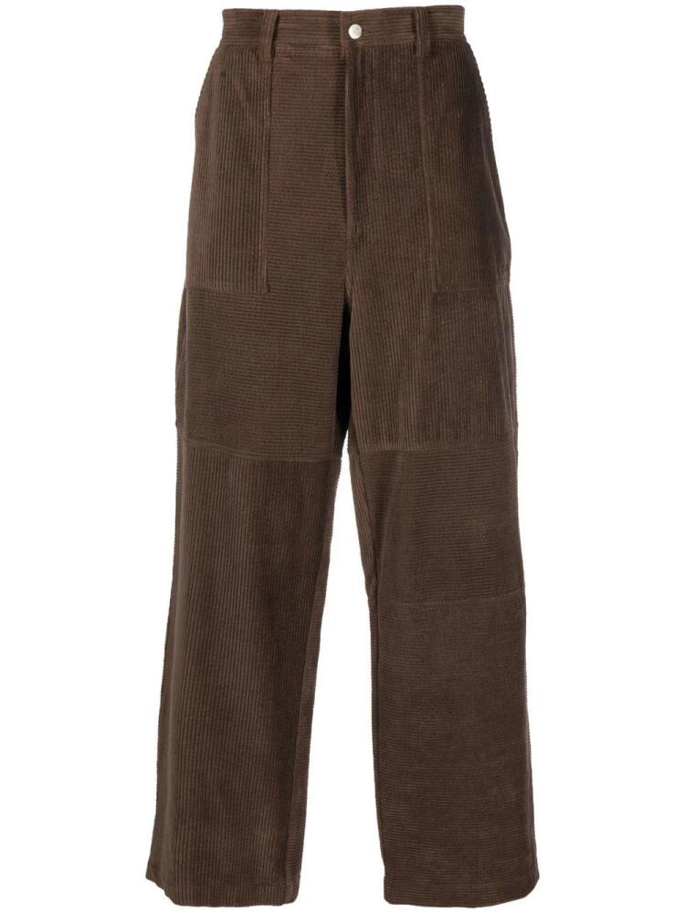 AMBUSH straight-leg corduroy trousers - Brown Cover