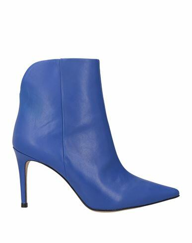 Carrano Woman Ankle boots Blue Soft Leather Cover