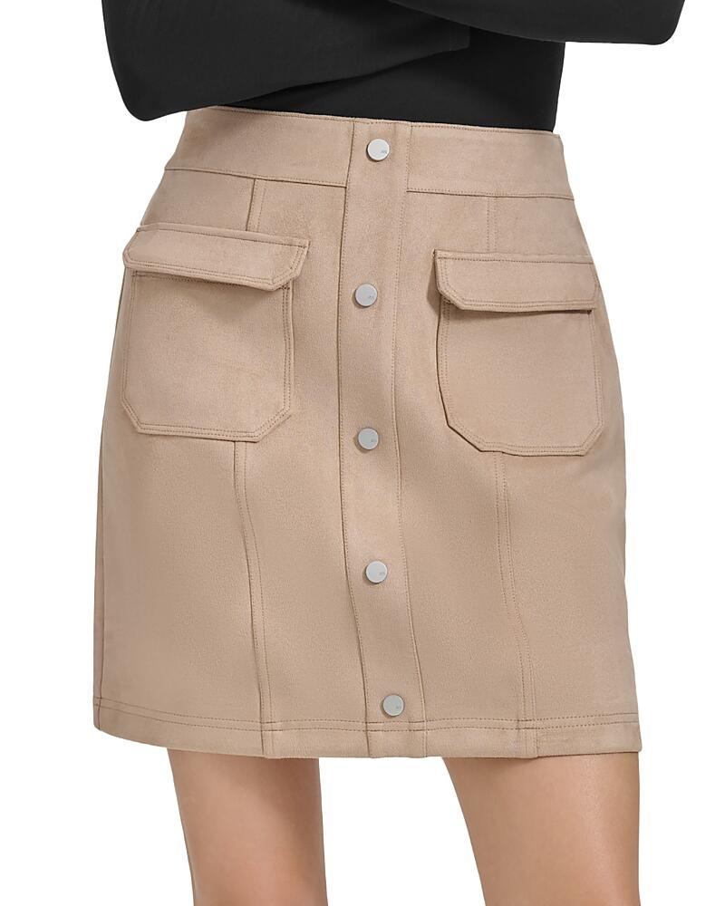 Marc New York Faux Suede Cargo Mini Skirt Cover