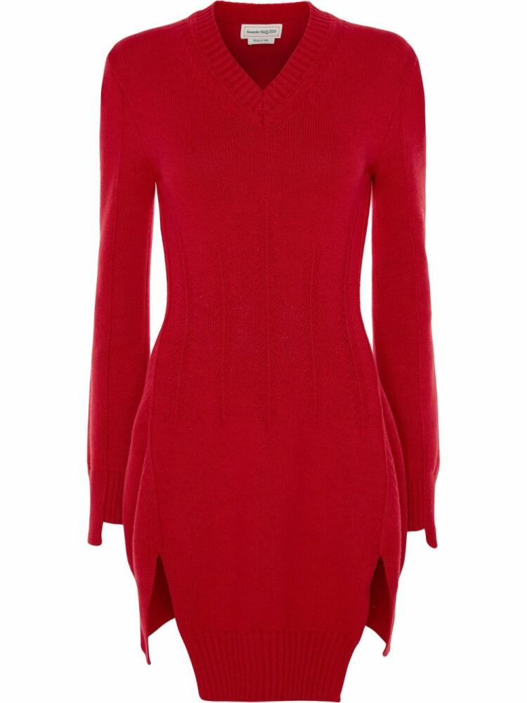 Alexander McQueen knitted tunic jumper - Red Cover