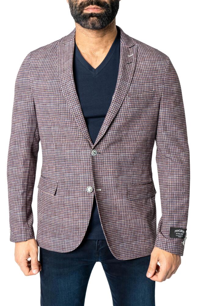 Maceoo Descartes Houndstooth Sport Coat in Brown Cover