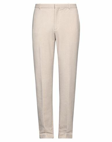 Circolo 1901 Man Pants Beige Cotton, Elastane Cover