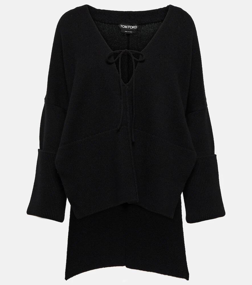 Tom Ford Off-shoulder cashmere and cotton sweater Cover