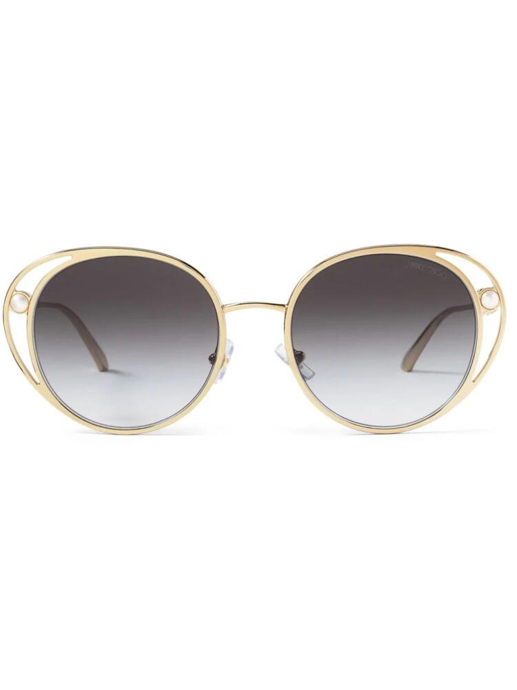 Jimmy Choo Eyewear Angela round-frame sunglasses - Gold Cover