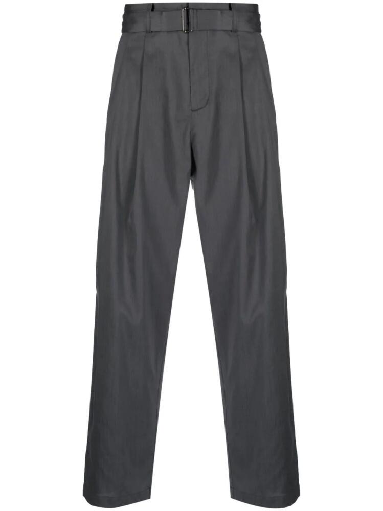 Attachment lined straight-leg trousers - Grey Cover