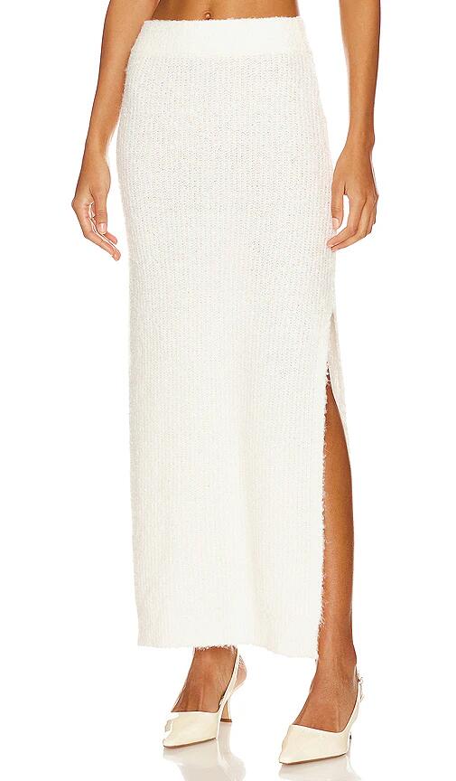 525 Gwen Boucle Maxi Skirt in Cream Cover