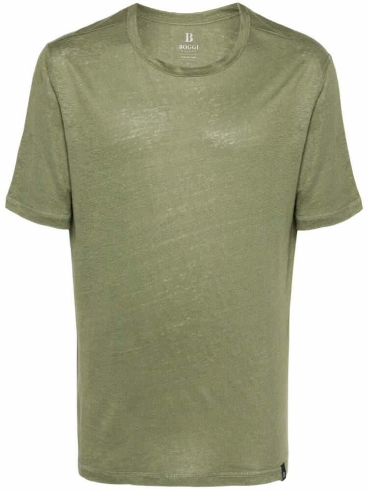 Boggi Milano round-neck jersey T-shirt - Green Cover