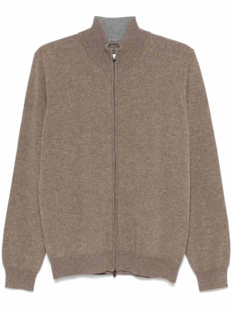 Corneliani zip-up cardigan - Brown Cover