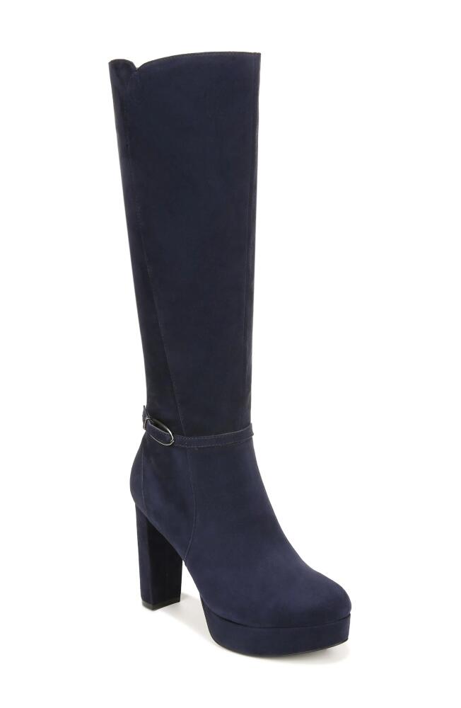 Naturalizer Fenna Knee High Boot in French Navy Blue Suede Cover