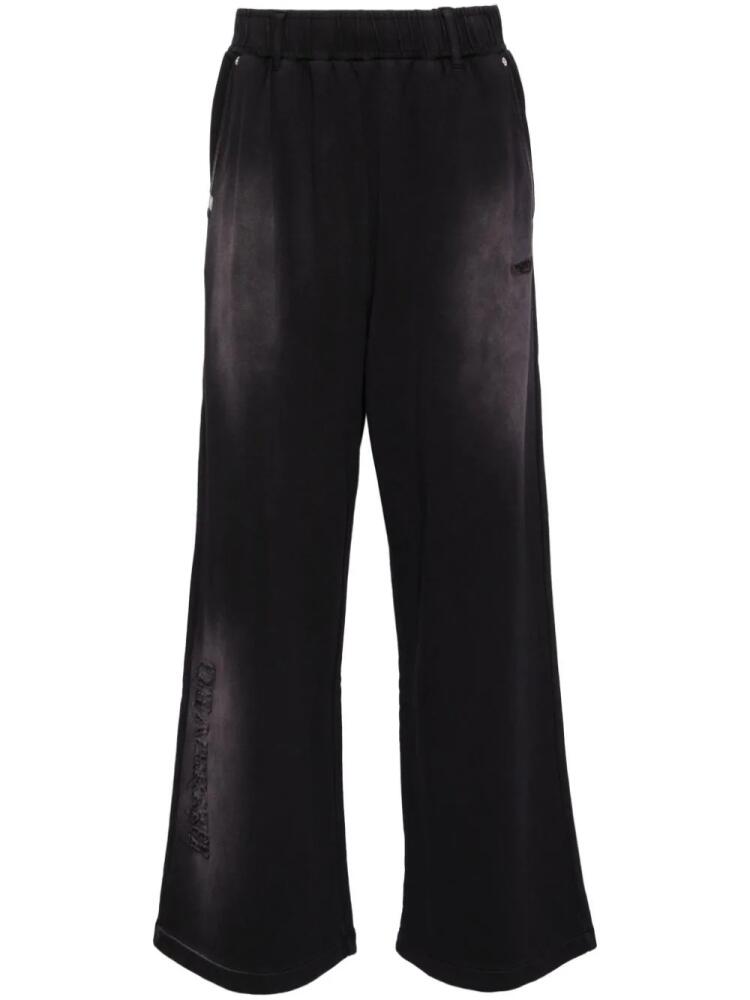 izzue embroidered track pants - Black Cover