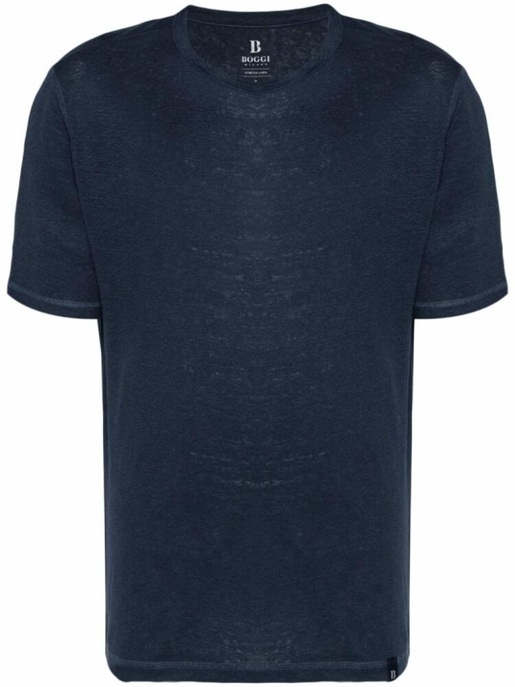 Boggi Milano round-neck jersey T-shirt - Blue Cover