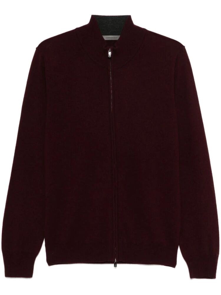 Corneliani zip-up cardigan - Red Cover