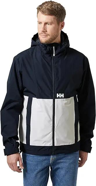 Helly Hansen Rig Rain Jacket (Navy) Men's Clothing Cover