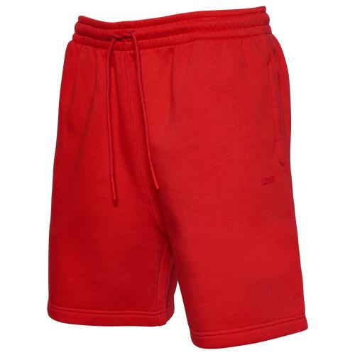 LCKR Fleece Shorts - Mens Red/Red Cover