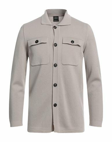 Gran Sasso Man Cardigan Light grey Virgin Wool Cover