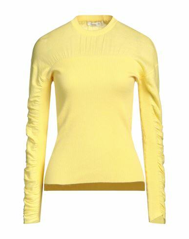 Cedric Charlier Woman Sweater Yellow Cotton, Cashmere, Polyamide, Elastane Cover