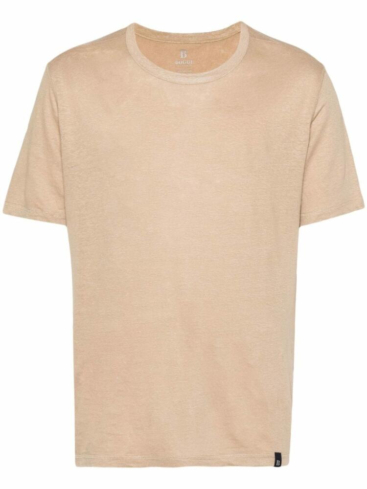 Boggi Milano round-neck jersey T-shirt - Neutrals Cover