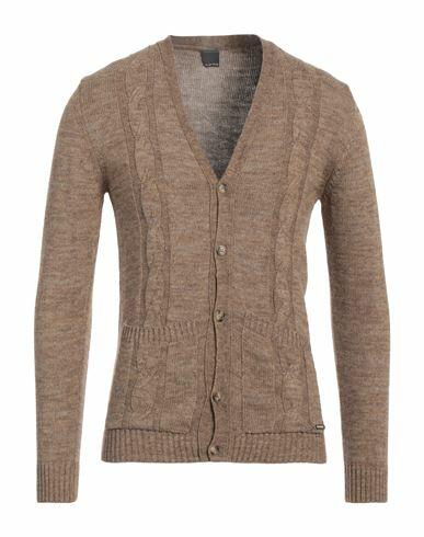 Why Not Brand Man Cardigan Khaki Acrylic, Wool Cover