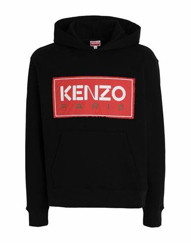 Kenzo Man Sweatshirt Black Cotton, Elastane Cover