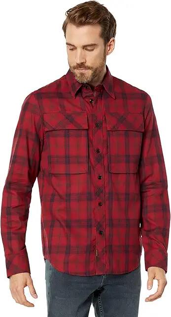 G-Star Navy Seal Regular Shirt Long Sleeve (Chateaux Red Carter Check) Men's Clothing Cover