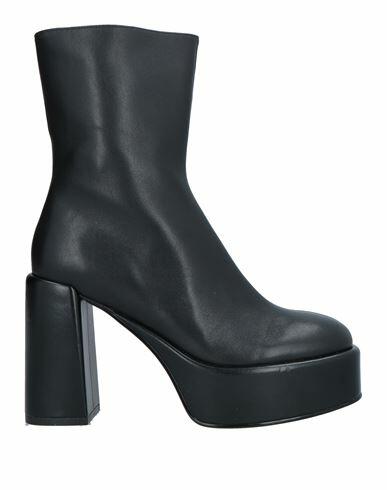 Jeannot Woman Ankle boots Black Soft Leather Cover