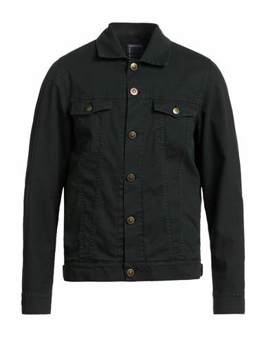 Havana & Co. Man Jacket Dark green Cotton, Polyester, Elastane Cover