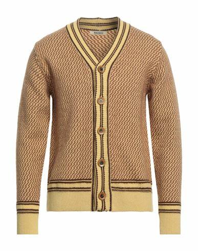 Wales Bonner Man Cardigan Camel Cashmere, Mohair wool, Polyamide, Merino Wool, Wool Cover