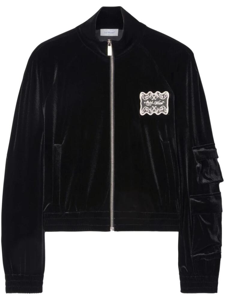 Off-White lace-detailing track jacket - Black Cover