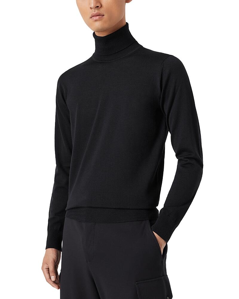 Emporio Armani Virgin Wool Long Sleeve Turtleneck Sweater Cover