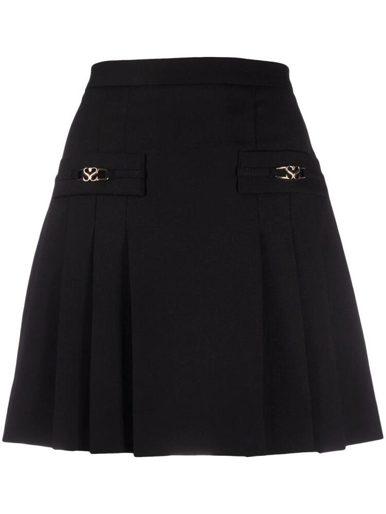 SANDRO pleated mini skirt - Black Cover