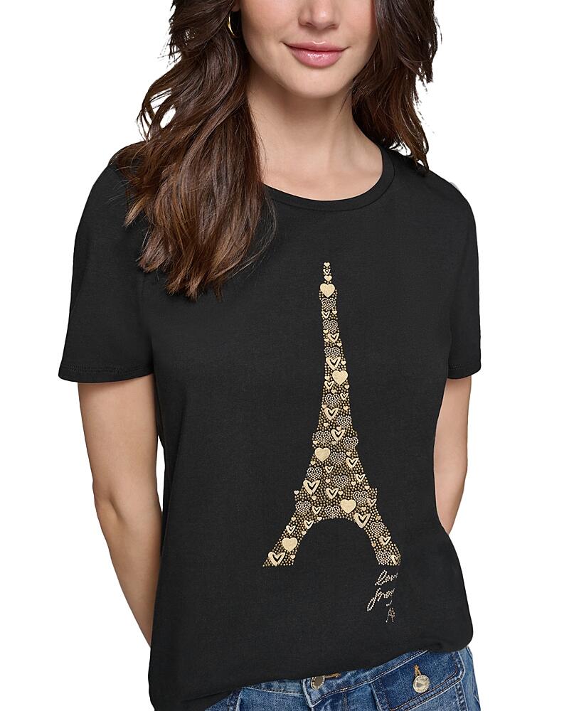 Karl Lagerfeld Paris Sequin Eiffel Tower Crewneck Tee Cover