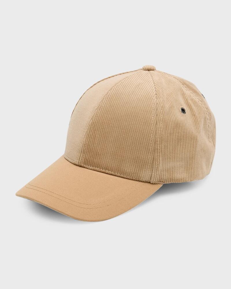 Paul Smith Men's Corduroy and Twill 6-Panel Baseball Cap Cover