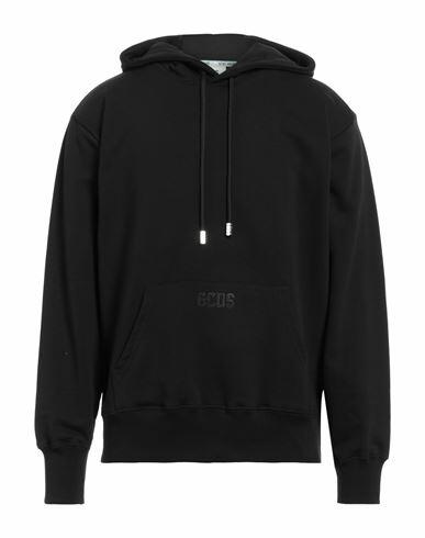 Gcds Man Sweatshirt Black Cotton Cover