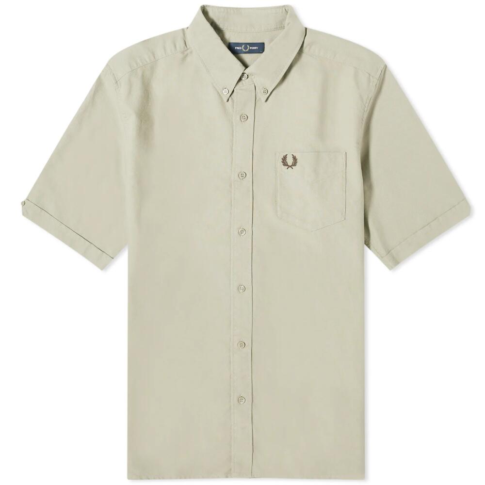 Fred Perry Men's Oxford Shirt in Warm Grey Cover