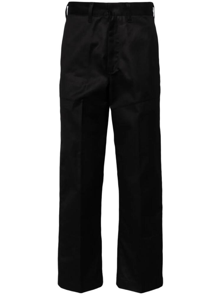 SAINT MXXXXXX pressed-crease straight-leg trousers - Black Cover