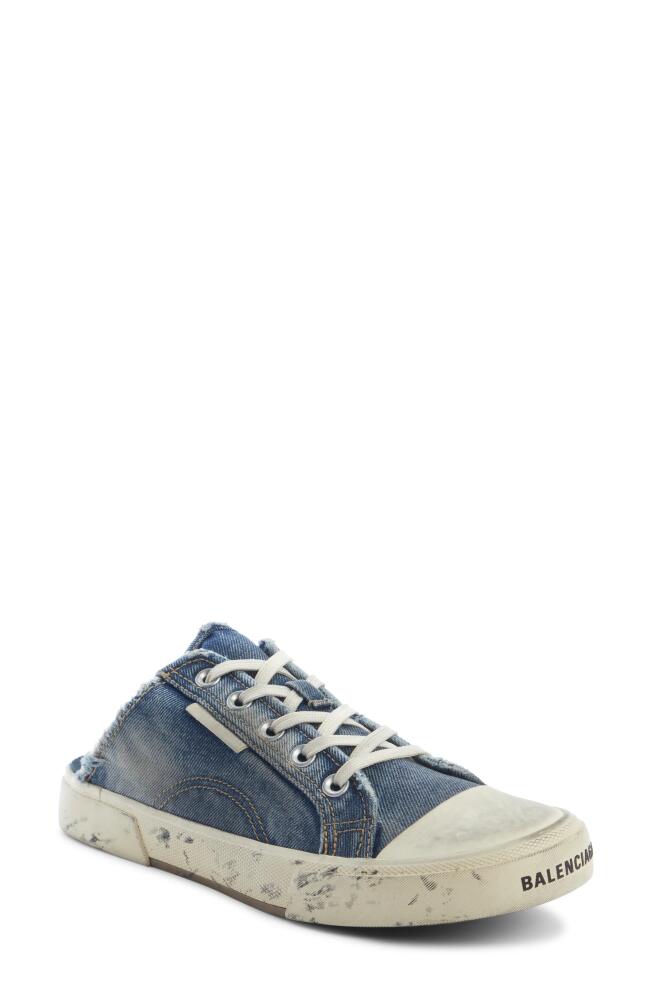 Balenciaga Paris Sneaker Mule in Denim Blue Cover