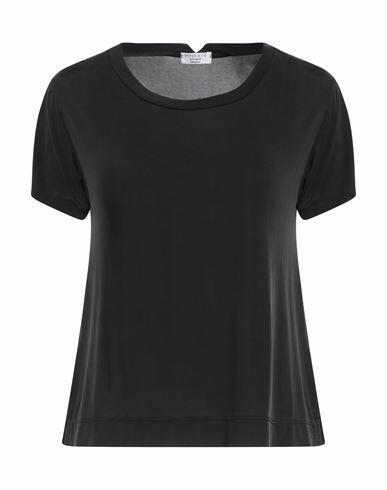 Wool & Co Woman T-shirt Black Cupro, Elastane Cover