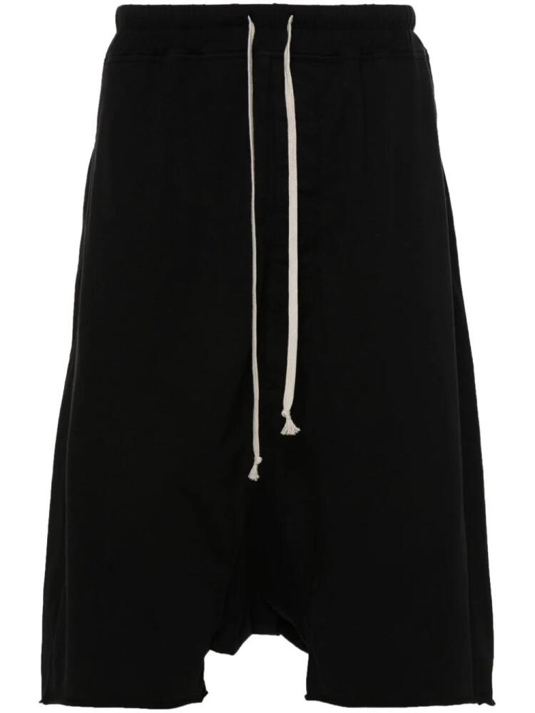 Rick Owens DRKSHDW Drawstring Pods cotton shorts - Black Cover