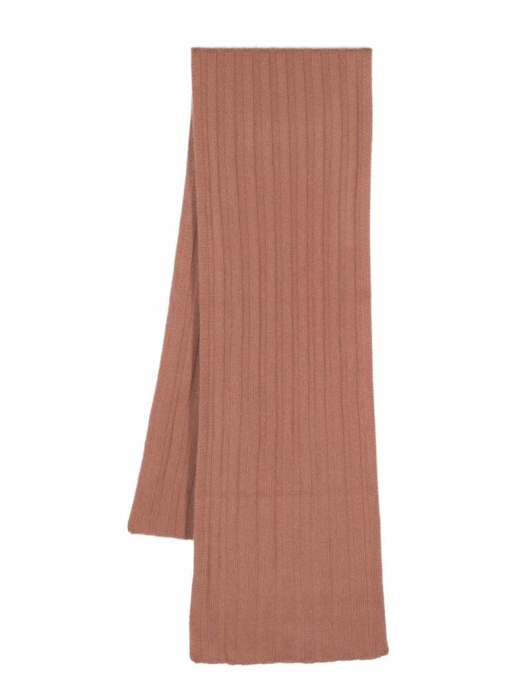 JOSEPH rib-knit cashmere scarf - Pink Cover