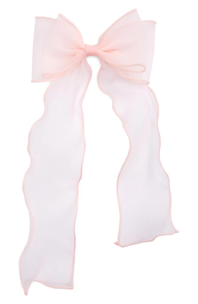 BP. Low Organza Bow Clip in Pale Pink Cover