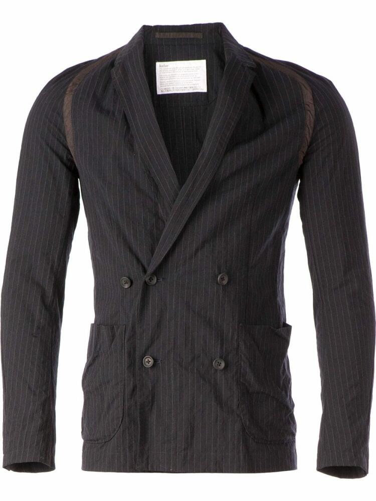 Kolor double breasted pinstripe blazer - Blue Cover