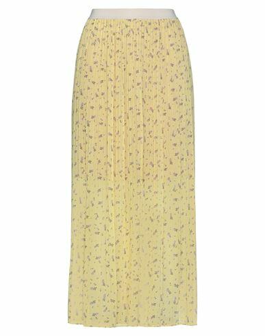 Semicouture Woman Maxi skirt Yellow Polyester Cover