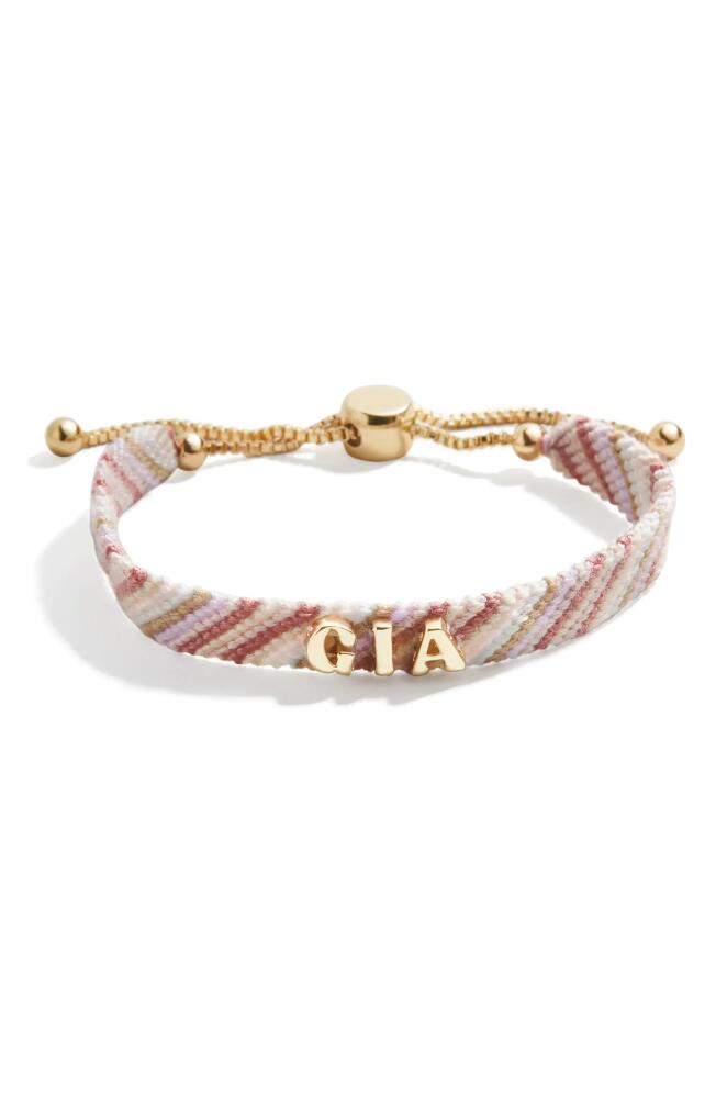 BaubleBar Custom Woven Friendship Bracelet in Pink Cover