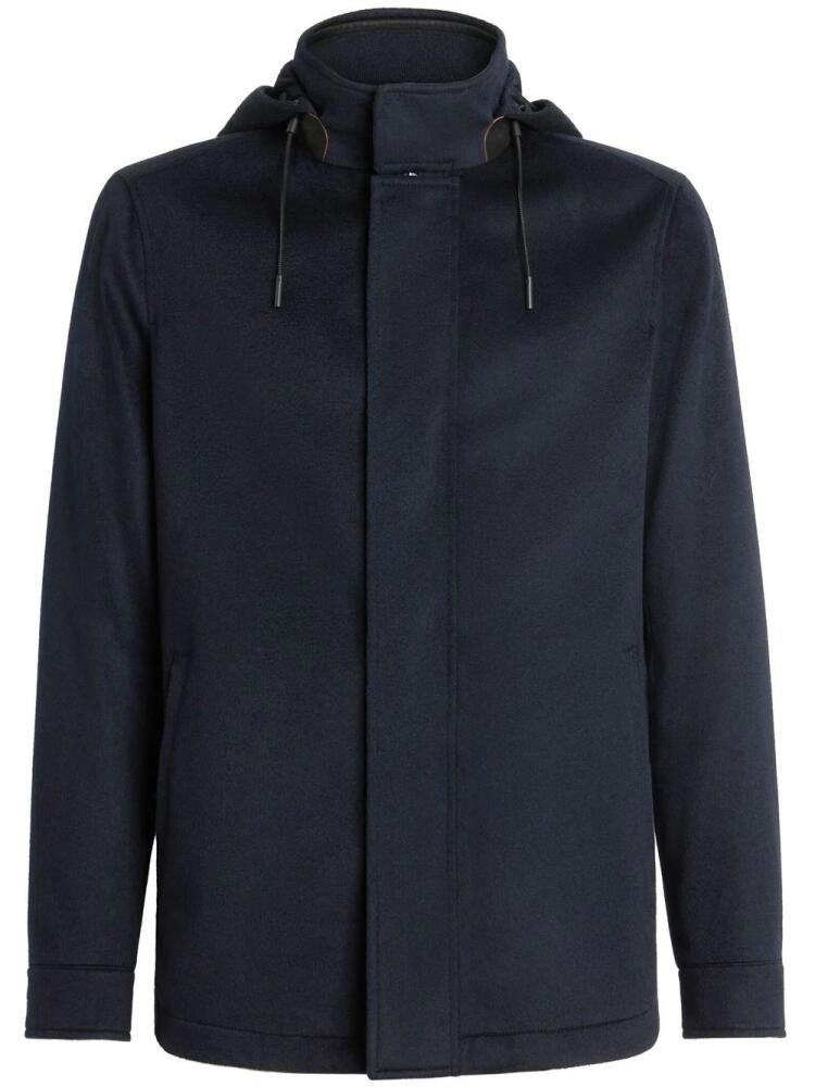 Zegna Elements Cima Oasi cashmere over jacket - Blue Cover