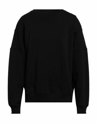 Balmain Man Sweatshirt Black Cotton, Elastane, Silicone Cover