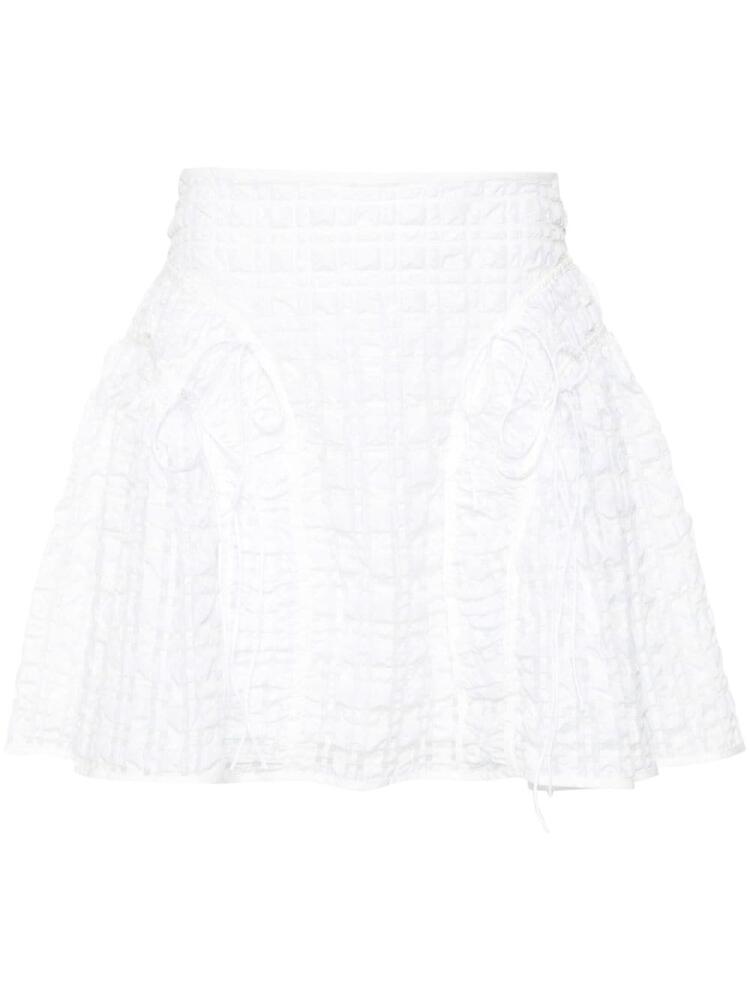 Cecilie Bahnsen Oda mini skirt - White Cover